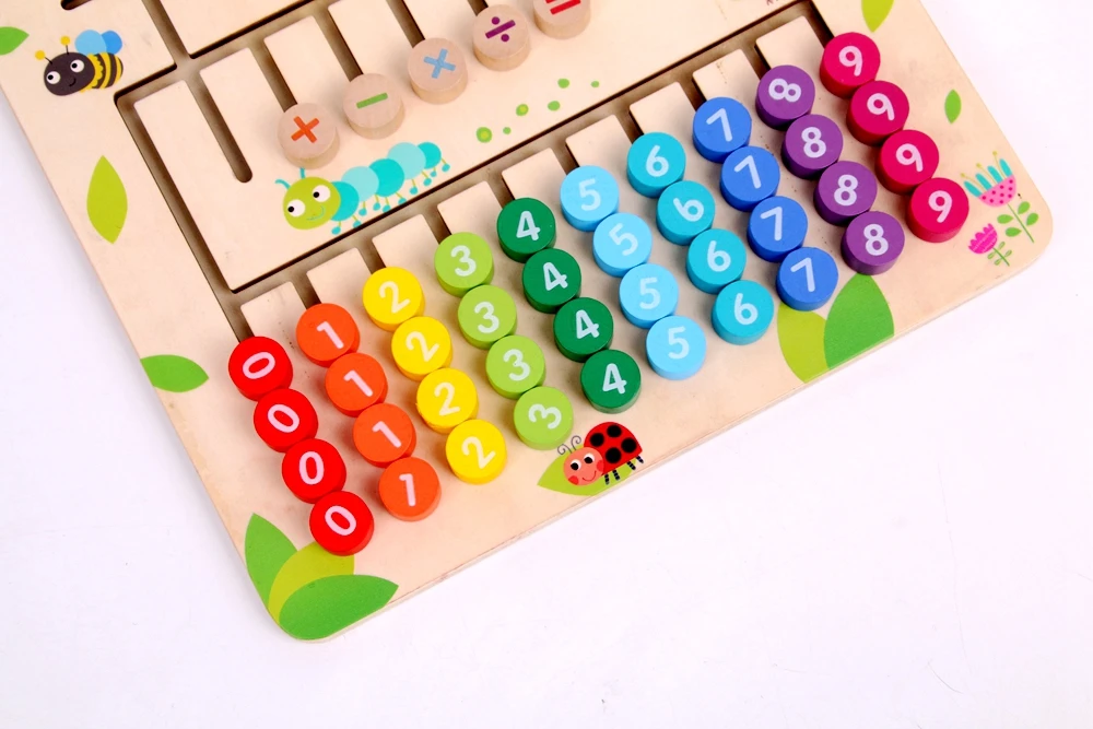 Детские игрушки дошкольные Деревянные игрушки Монтессори цифровая Математика Детские Ранние развивающие игрушки Обучающие