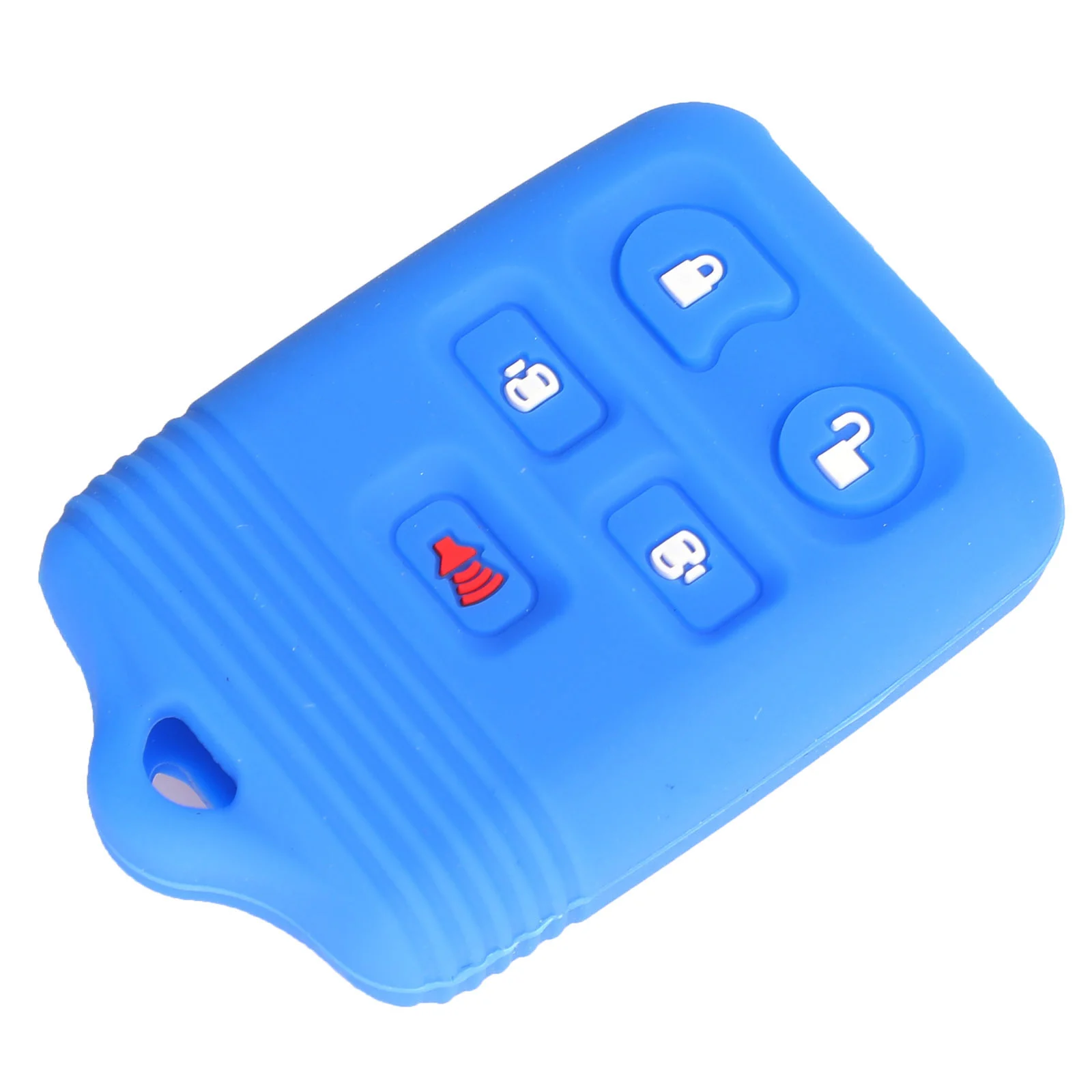 Jingyuqin 30 шт./партия пульт дистанционного ключа оболочки автомобиля чехол для Ford F650 Lincoln, Mercury 5 кнопок силиконовый пульт дистанционного ключа Fob крышка автомобиля Стайлинг - Название цвета: Dark Blue