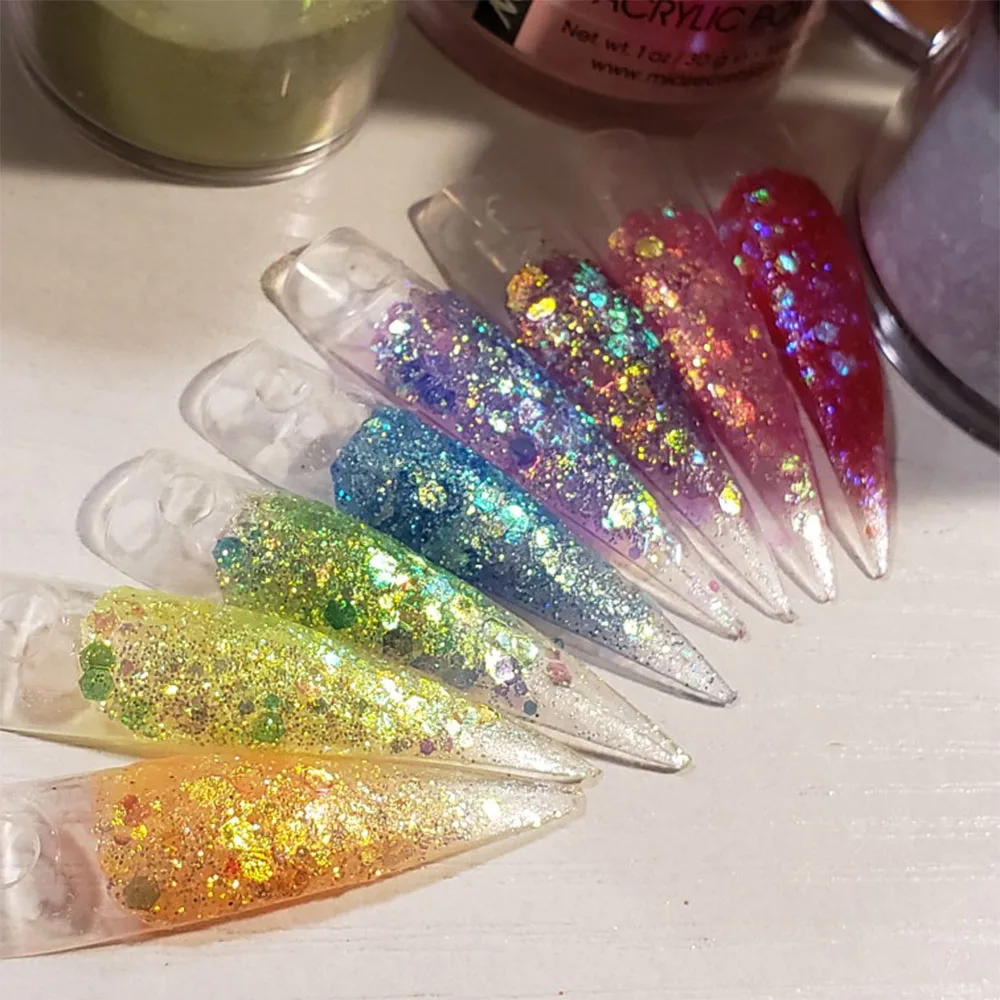 21 Fluorescent Acrylic Powder 1fl.oz for Extension Building Nail nail powder acrylic nail powder