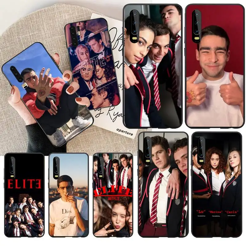 

NBDRUICAI Spanish TV series Elite Cover Black Soft Shell Phone Case for Huawei Honor 20 10 9 8 8x 8c 9x 7c 7a Lite view