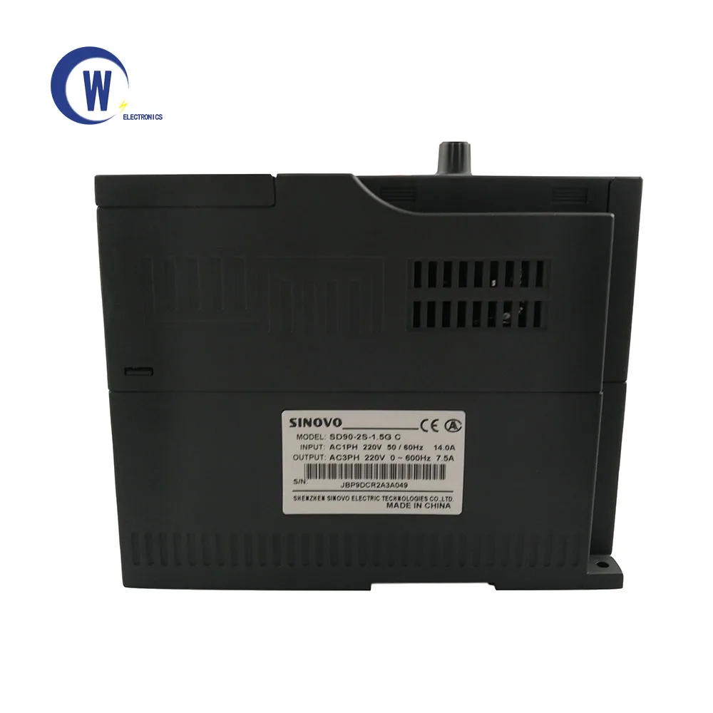SINOVO VFD 타각기 스핀들, 싱글 인 쓰리 아웃 컨버터, cw80-2s-1.5gc 스핀들 컨트롤러 인버터, 220V 1.5kW