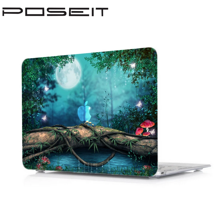 Жесткая Защитная крышка с принтом чехол для клавиатуры набор для кожи для Apple Macbook Air Pro retina Touch Bar 11 12 13 1" A2159