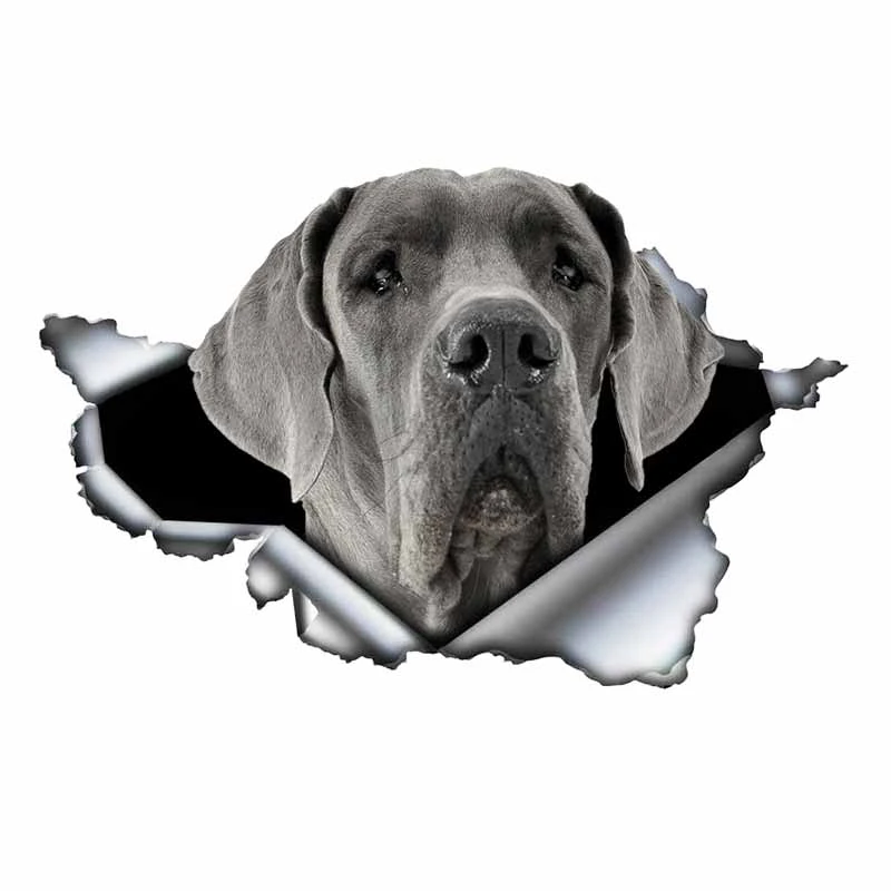 

Creative 3D Black Cane Corso Car Sticker Torn Metal Decal Reflective Stickers Waterproof Car Styling Pet Dog Decals,13cm*7cm