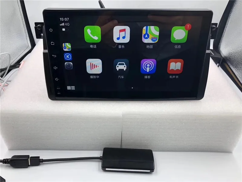 Автомобильная короткая тяга ключ USB портативного навигатора плеер Plug Play Auto Smart Link ключ для Apple CarPlay Android система Smart Link gps