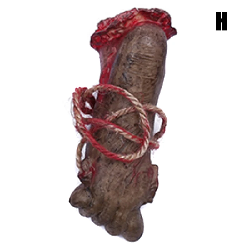Игрушка на Хэллоуин кровавая часть тела руки ноги страшные Гори отрубленная пугающая маска BM88 - Цвет: h