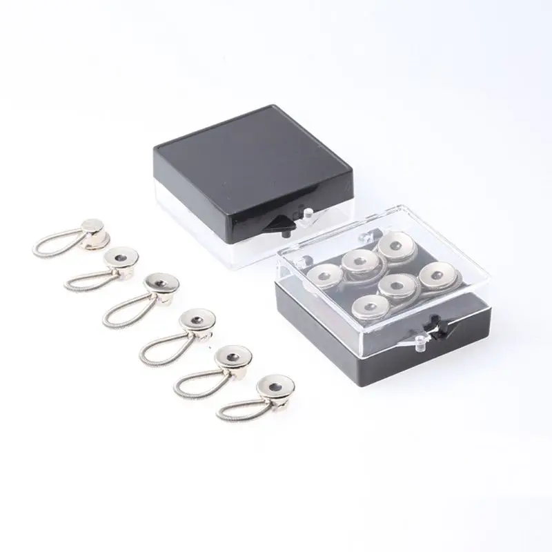 

Elastic MetalCollar Extenders for 1/2 Size Expansion of Men Neck Extender Wonder Button for Dress Shirts