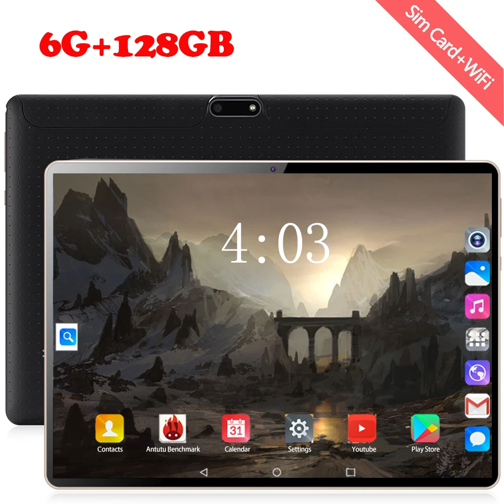 10 дюймовый планшетный телефонный звонок 1280*800 5000 мАч Deca Core Android 8 0 Tablet Pc 4 аппарат не