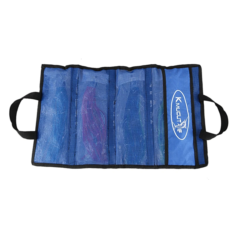 

4Pcs 11 inch 28cm Marlin Tuna Trolling Lures with Mesh Bag Resin Head Trolling Skirts Lure Big Game Trolling Fishing Bait Pesca