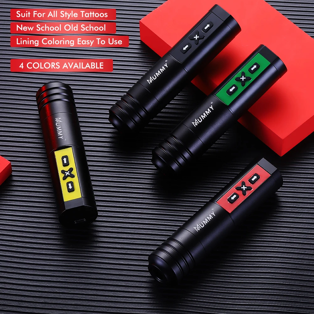 Tattoo Pen Wireless Tattoo Machine LED Digital Display Mummy 2200mah Battery Tattoo Pen Powerful Rotary Motor For Liner And Shader