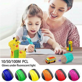 

10/50/100m 3D Filament Printer Various Colours Available 1.75mm For MakerBot Orange/Red/Rose Red/Green/Yellow/Blue High Quality