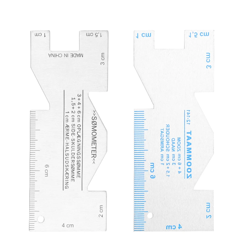 

LMDZPrecision Seam Measuring Gauge Metal Quilting Ruler Template Sewing Ruler For DIY Garment Design Patchwork Quilting Craft