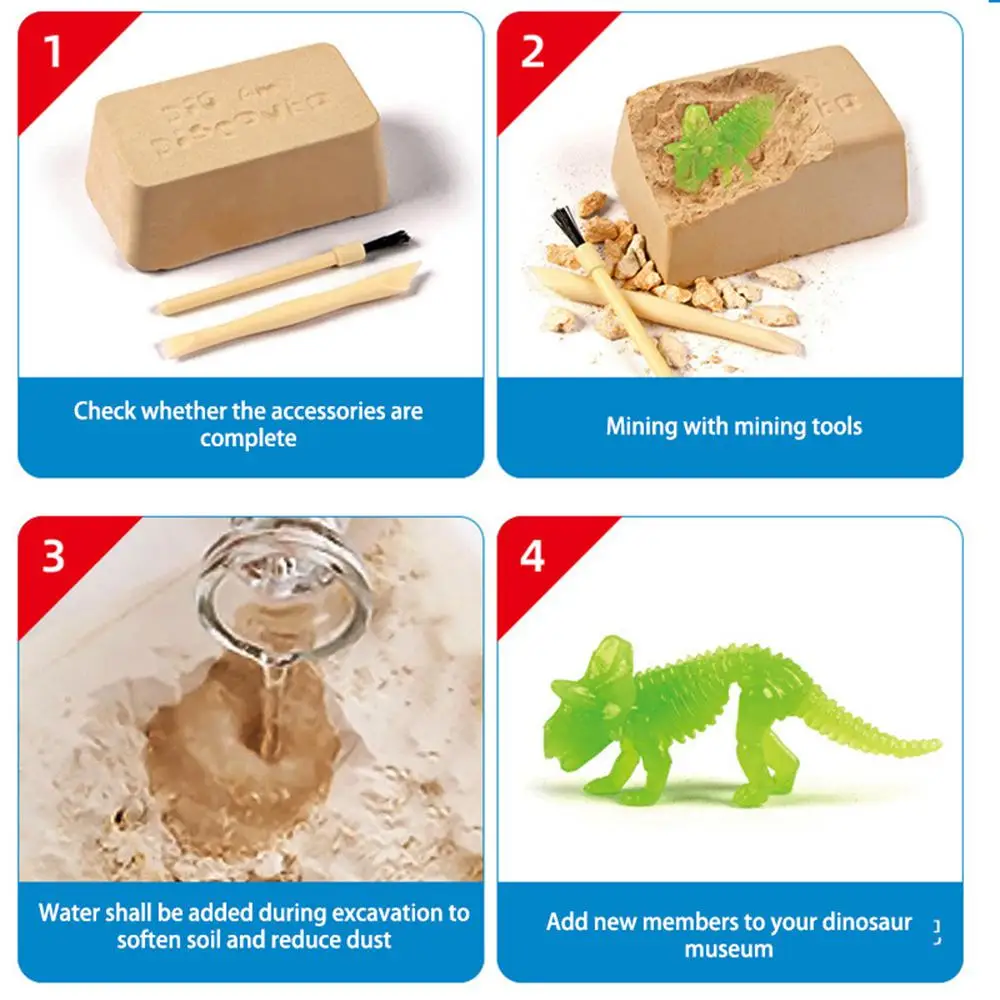 DIY Jurassic World Динозавр яйцо детские игрушки копать тираннозавр Fossil детские игрушки модель для детей научная мини-игрушки обновление