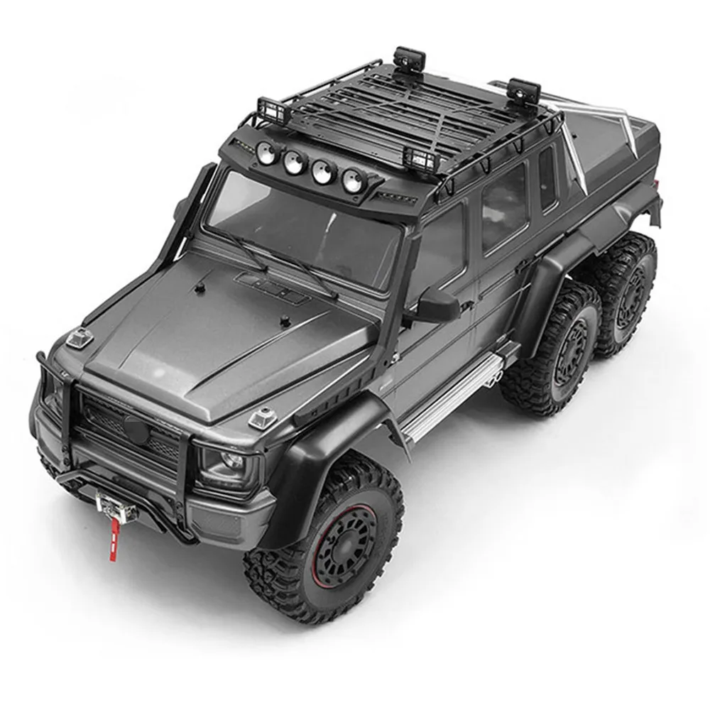 Металлический багажник на крышу с Светодиодный прожектор для TRAXXAS TRX6 G63/TRX4 G500 RC Гусеничный автомобиль Запчасти Аксессуары