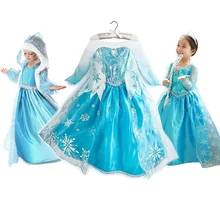 MUABABY девушки Эльза Анна принцесса одеваются детей цветочные сказки Золушка косплей костюм Снежной королевы Эльза платье для девушки