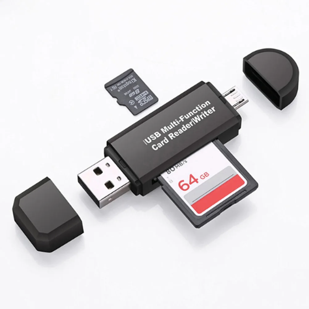 Разъемы ABS для Android 3 в 1 USB 2,0 высокоскоростной Универсальный удлинитель TF/type-c кардридер многофункциональный ОТГ компьютера