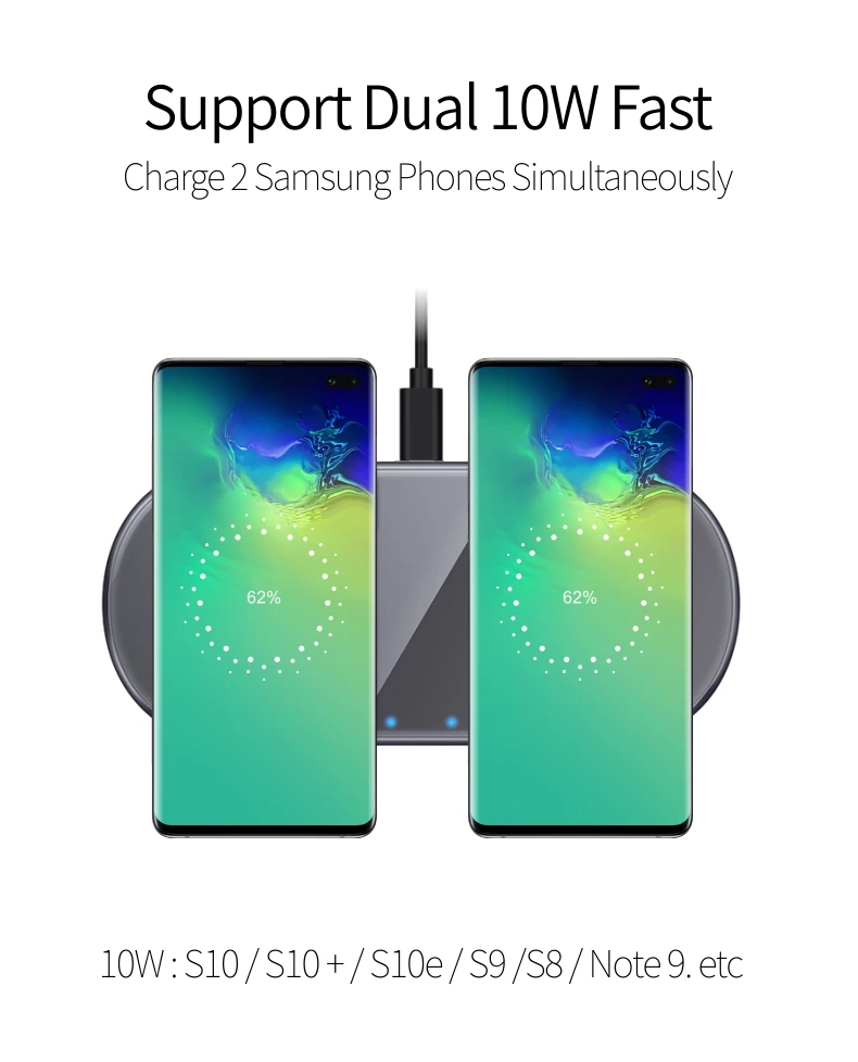 QI 15 Вт Беспроводное зарядное устройство SIKAI QC 3,0 Быстрая зарядка USB C для Apple samsung huawei телефон двойной 30 Вт