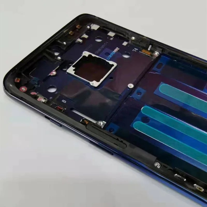 Для Oneplus 7 средняя рамка Поддержка LCD пластинчатый Корпус Передняя Лицевая панель рамка Ремонт для Oneplus 7