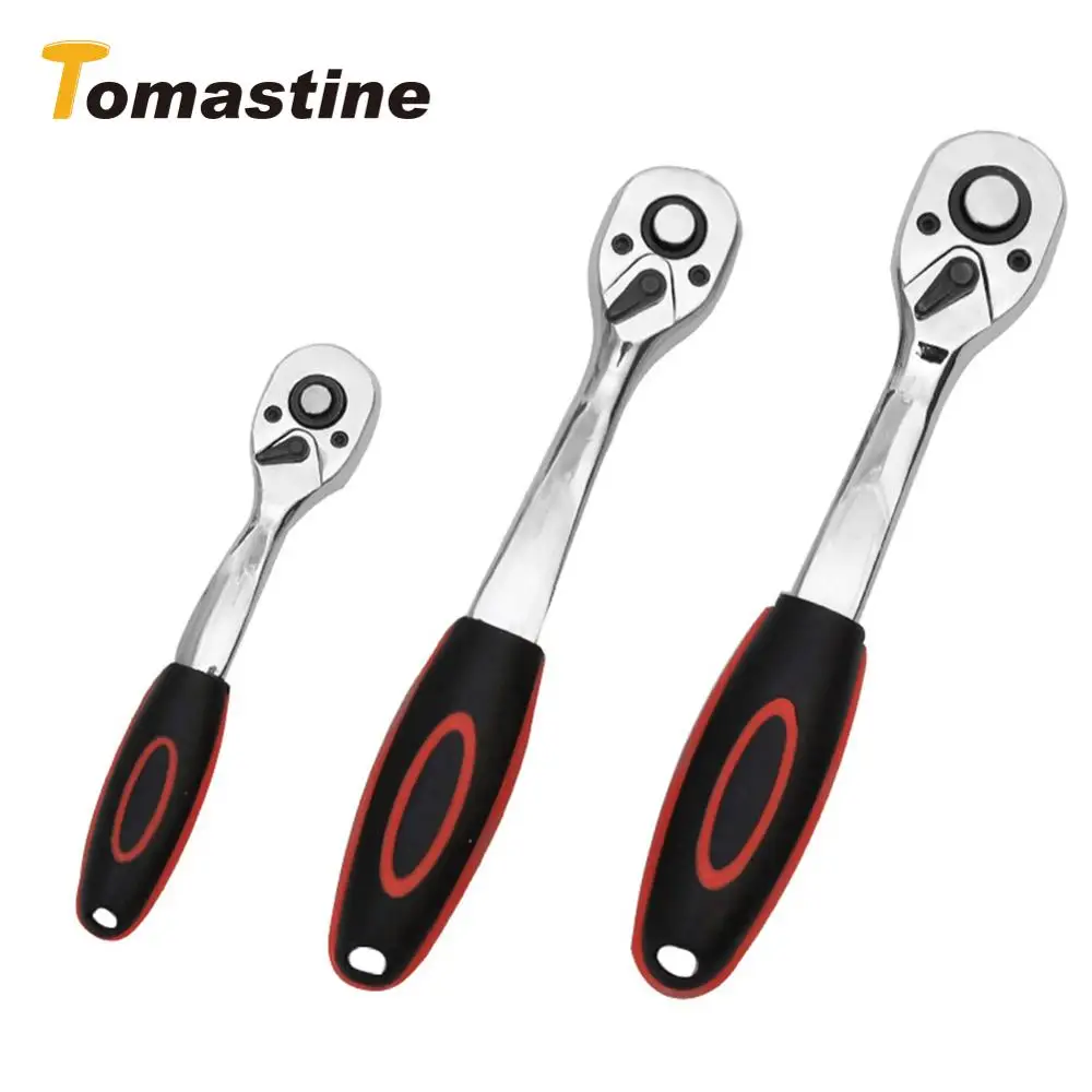 72 Teeth Drive Swivel Ratchet Wrench 1/4" 3/8" 1/2" Steel High Torque