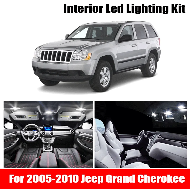 15 Sztuk Samochodów Led Light Dla 2005-2010 Jeep Grand Cherokee Biała Wewnętrzna Żarówka Dla Jeep Grand Cherokee Wk Światła Do Czytania - Aliexpress Automobiles & Motorcycles