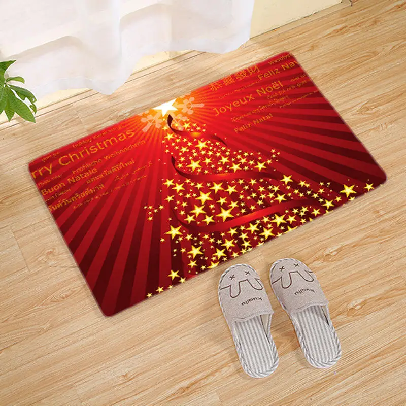 Home Textile 3D Carpet Indoor Door Mat Kitchen Bathroom Bedside Mats Rug Soft Flannel Christmas Dining Living Room Carpets - Цвет: No.10