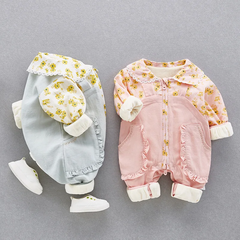 

Girls Baby Romper Princess Baby Girl Clothes Autumn Winter Cotton Lace Rompers For Newborns Baby Clothing Infant Jumpsuit