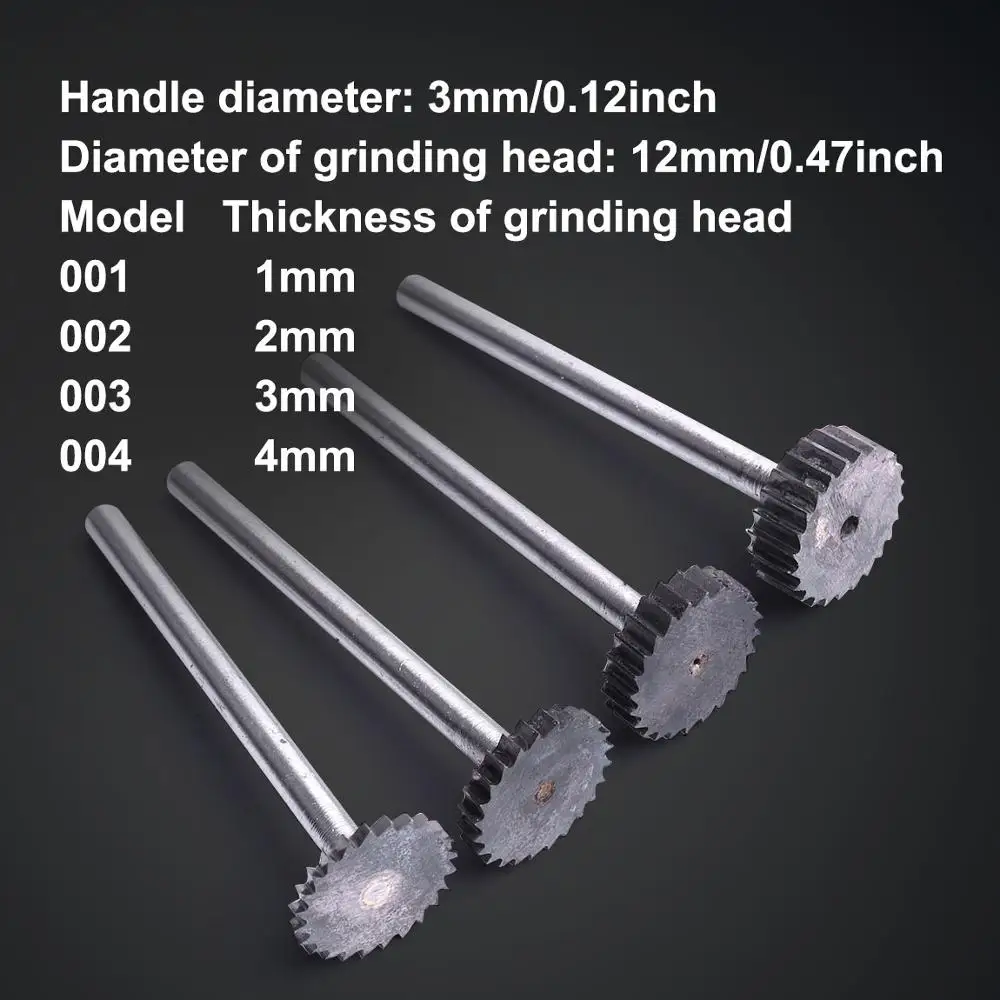 

High quality tungsten steel T shape Slot milling cutter grind head thickness 1mm-4mm Rotary File for iron copper Milling Cutter