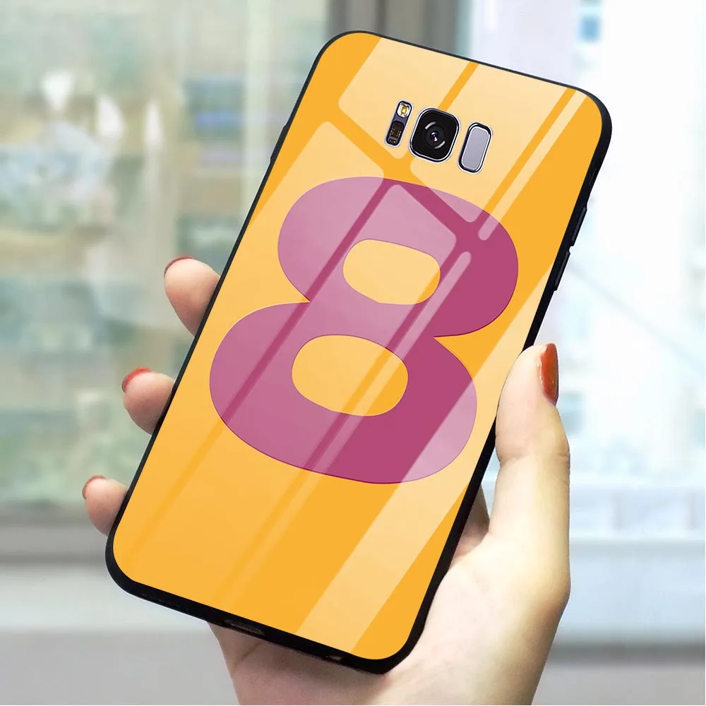 Баскетбол номер дизайн Стекло чехол для телефона для samsung A70 чехол Galaxy A60 M40 A50 A40 A20 A30 A10 S7 край S8 S9 плюс S10