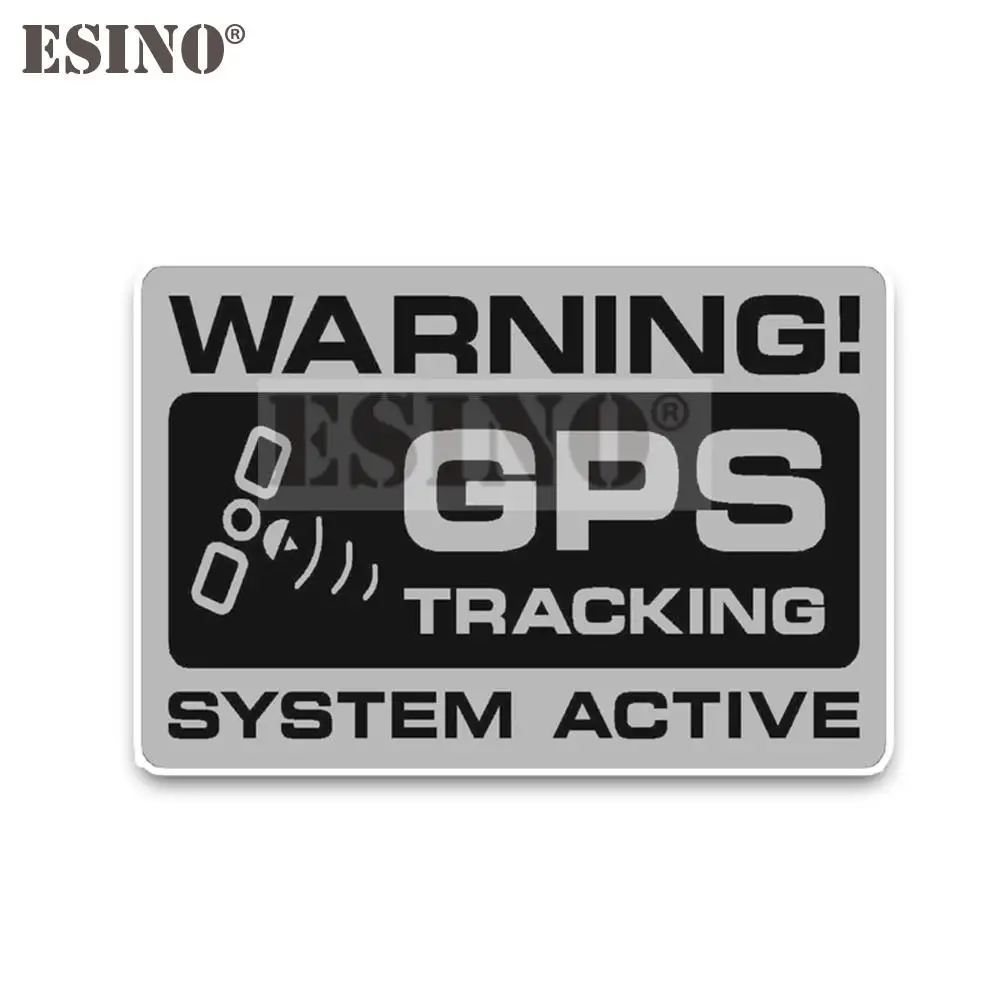 

Car Styling Creative Warning GPS Tracking System Active Cartoon PVC Decal Waterproof Car Body Sticker Pattern Vinyl