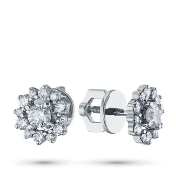 

Pusety of white gold with diamonds e0901ps05165500
