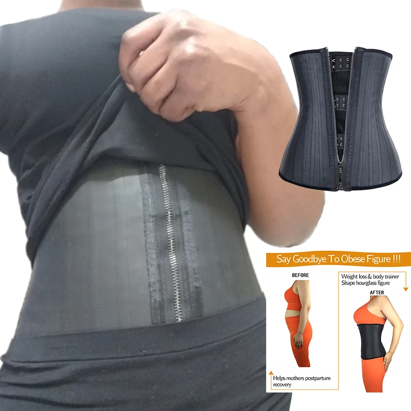 YAGIMI Latex Waist Trainer 25 Steel Bones Slimming Corset Body Shaper