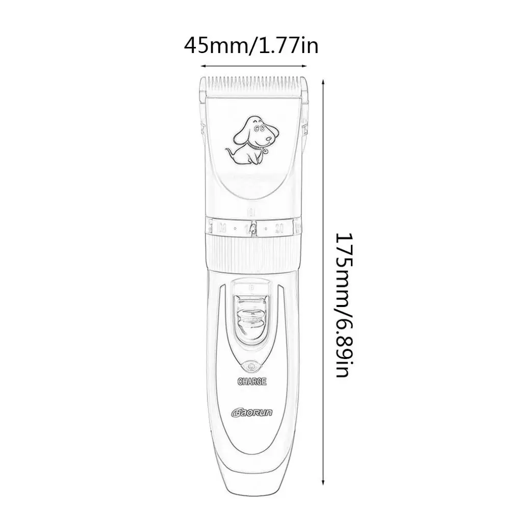 Pet электрическая машинка для стрижки волос, перезаряжаемая, с низким уровнем шума, USB, парикмахерский Набор для бритья собаки, электрическая машинка для стрижки для ухода за шерстью, резак для домашних животных