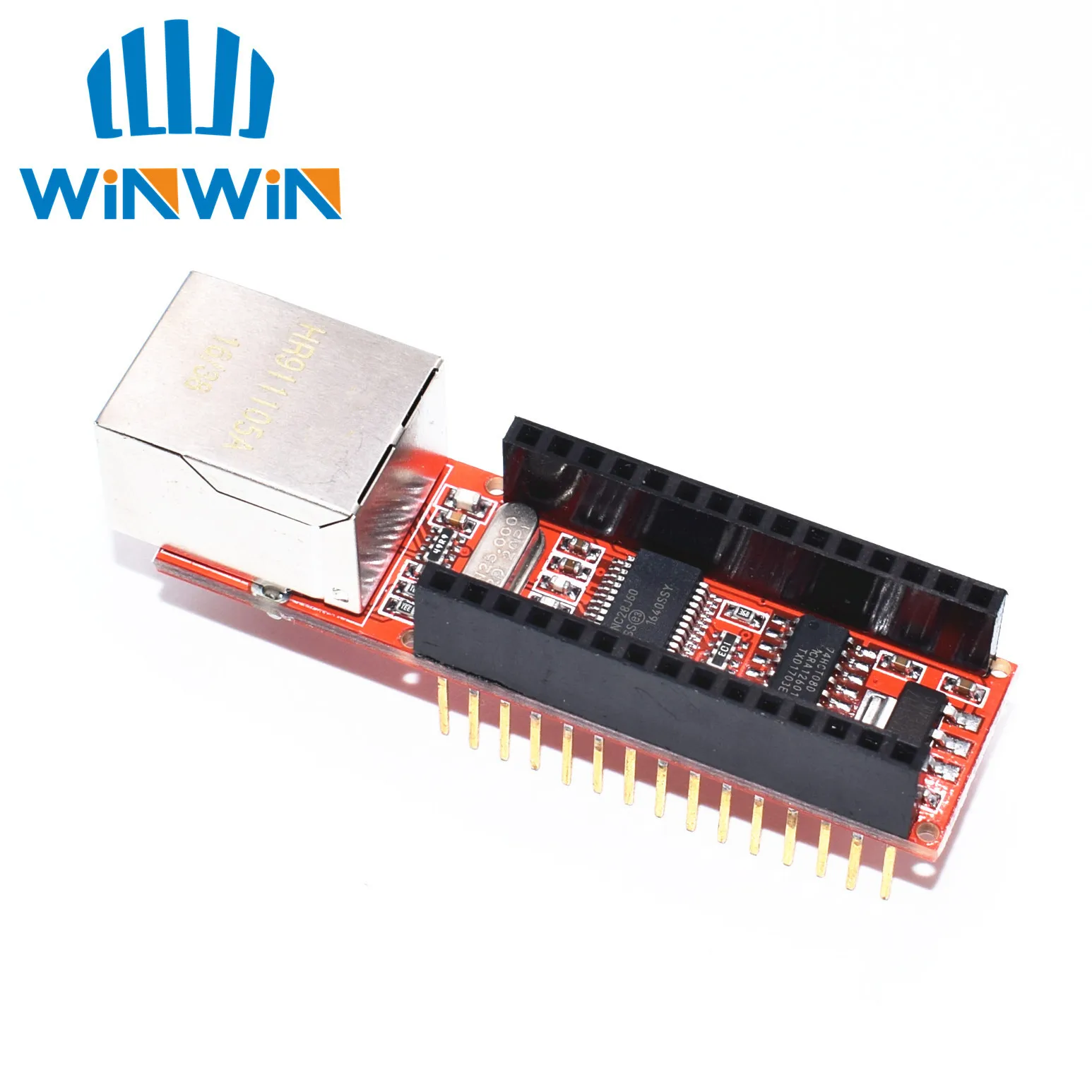 

10pcs ENC28J60 Ethernet Shield V1.0 compatible Nano 3.0 RJ45 Webserver Module