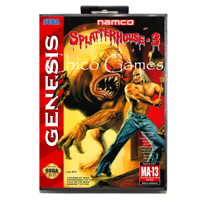 Sega MD games card-splitterhouse 3 для sega megadrive Игровая приставка 16 бит MD card