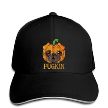 Pugkin Мопс Тыква Хэллоуин забавная черная бейсболка Мужская Сделано в США скидка горячая новая бейсбольная кепка Топ бейсбольная Кепка шляпа