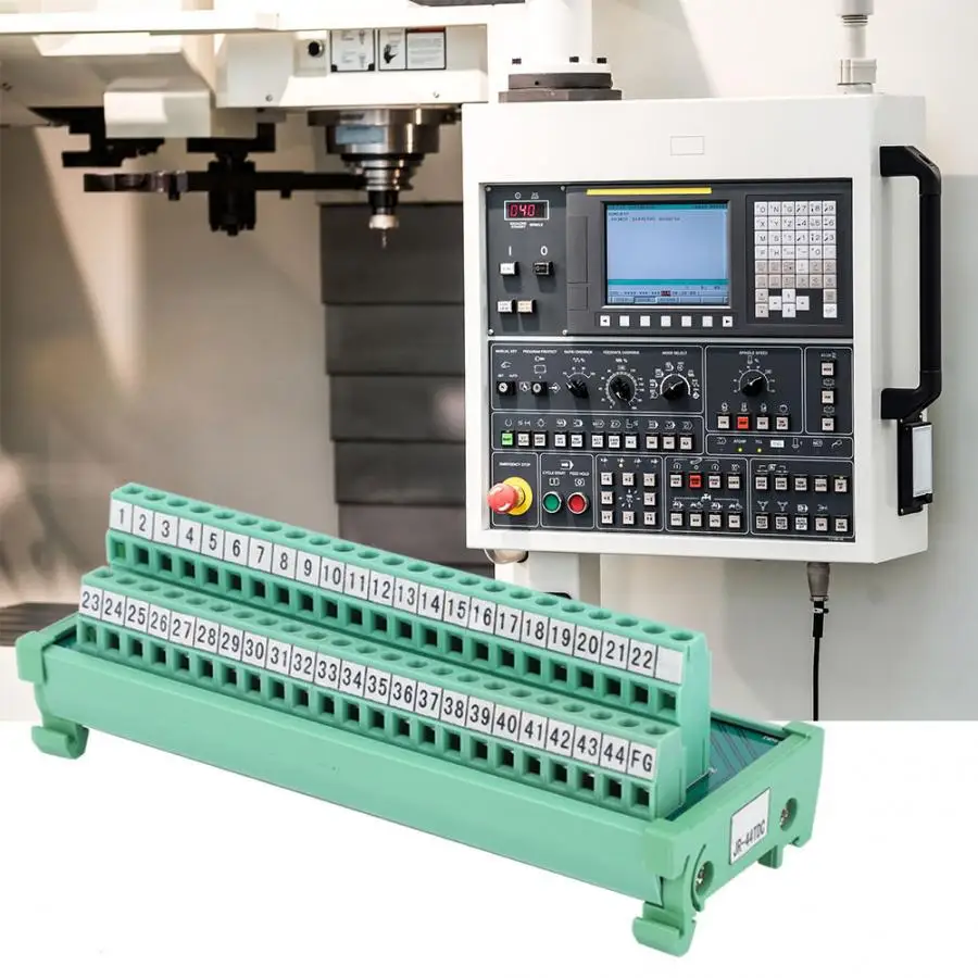 Клеммный блок провода разъем PLC модуль передачи DB44P 35 мм din-рейку Кабельный разъем электрооборудования