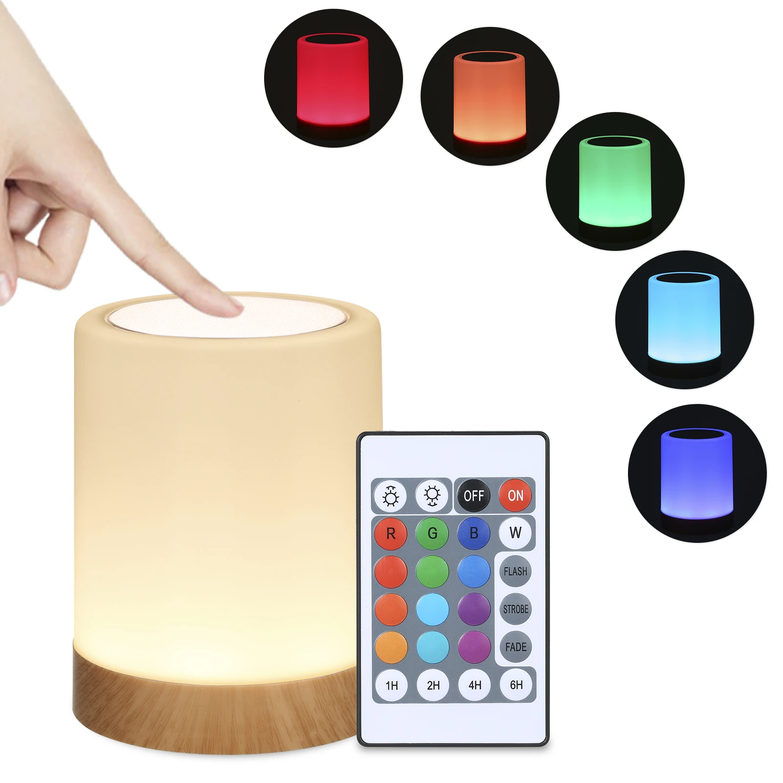 nul verhoging Zijdelings Aanraakbediening Nachtlampje Bed Met Afstandsbediening Dimmer Nachtlampje  Rgb Kleur Tafellamp Usb Rgb Verandering Oplaadbare Nachtlampje|LED Nacht  Verlichting| - AliExpress