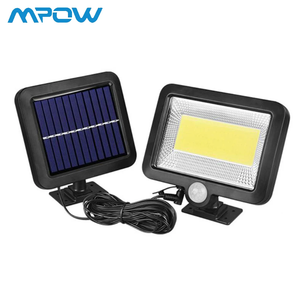 

Mpow 100 COB LEDs Solar Wall Light Motion Sensor Light 1/2 Pcs Outdoor Garden Waterproof Security Night Light Solar Powered Lamp