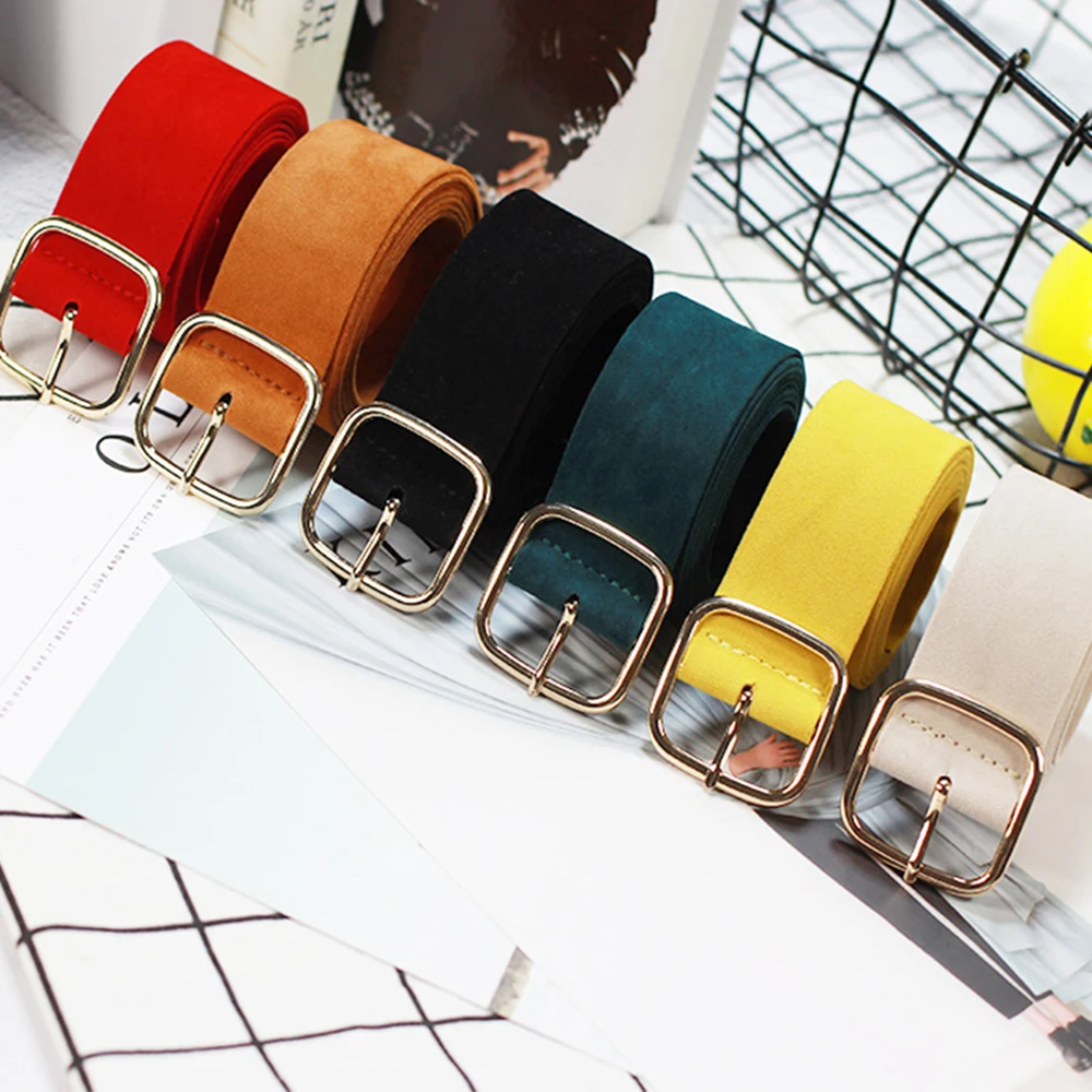 

Square Buckle Waist Chain Belt Women Wide Stretch Waistband For Dress Skirt Female Waist Strap Fashion Belt Accessories