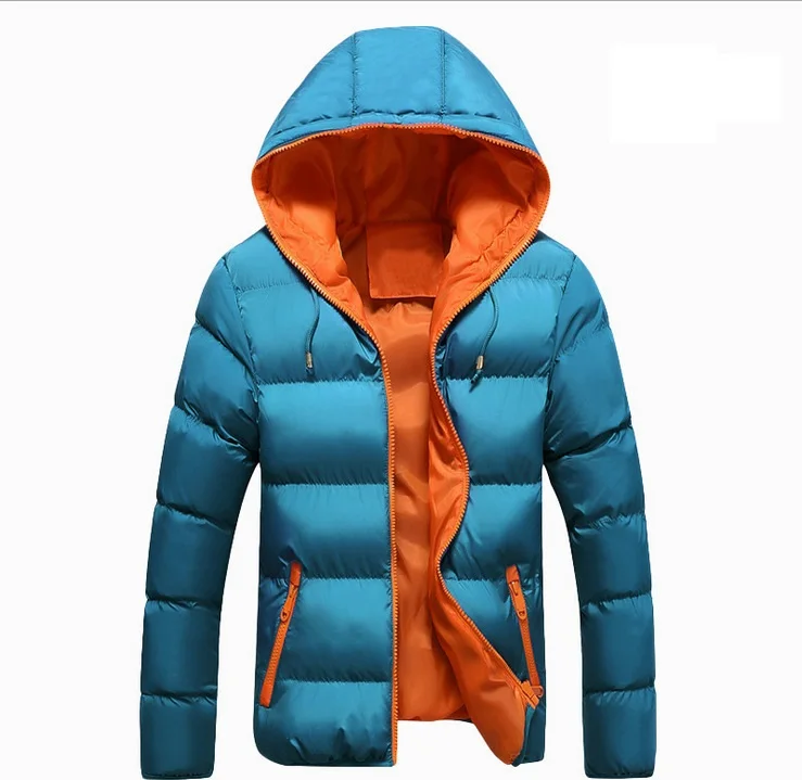 Зимняя мужская куртка, Мужская зимняя повседневная верхняя одежда, ветровка, приталенная, с капюшоном, модная, M-XXXL, пальто размера плюс