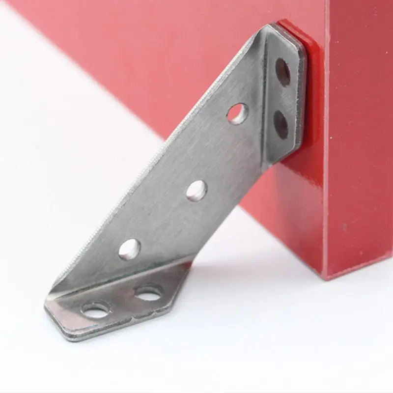 

4pcs Multifunctional Stainless Steel Angle Code Right Angle Fixed Bracket Furniture Wood Board Angle Hardware Accessories
