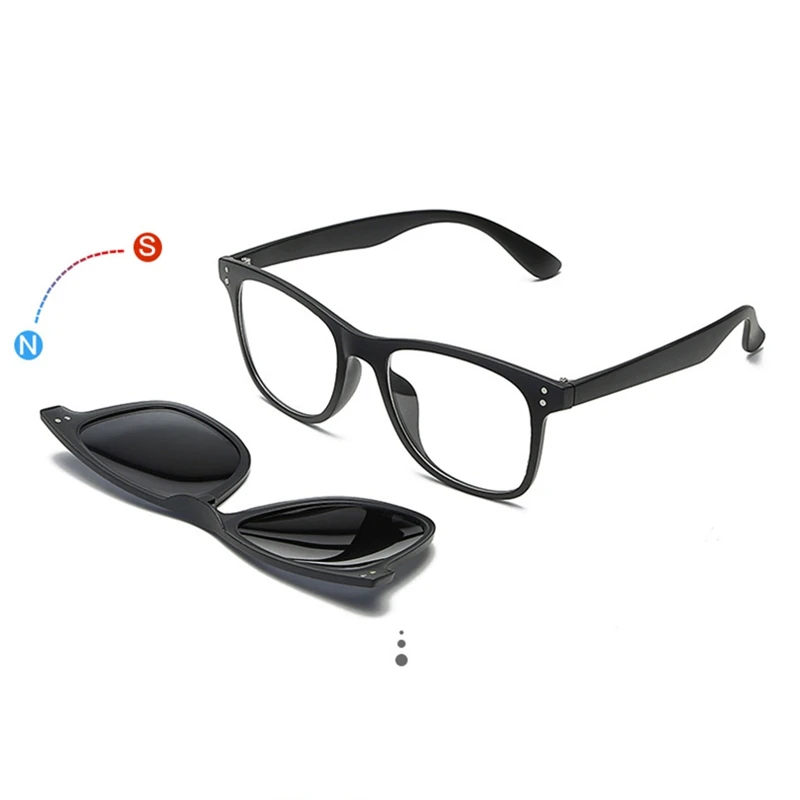 Модные оптические оправы для очков для мужчин и женщин Близорукость с 5 клипсами солнцезащитные очки поляризованные Магнитные очки для мужские очки RS1019