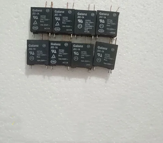 

10PCS/LOT 100%Original NEW microwave oven 12V relay JD2-1A 12VDC JD2 1A JD21A 12V 12VDC DC12V JQX-62F 16A 250V 4PIN