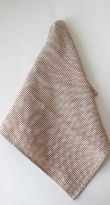 Light Brown 5 шт./партия, столовая салфетка, большие льняные салфетки, хлопчатобумажный, Вафельный Рисунок, вышивка, блюдо, полотенце, кухонное полотенце тряпка, чайное полотенце - Цвет: Light Brown