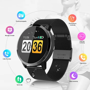 

IMIDO Business Luxury Watch Touch Screen IP67 Multifunctional Sport Bracelet Smart Band Gift Compatible For IOS Android Phone