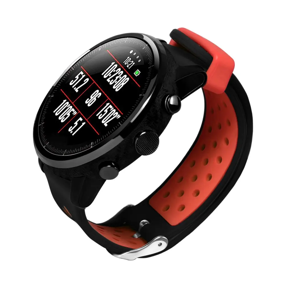 Мода для Huami для Amazfit Смарт-часы 2/2S Stratos 22 мм двухцветный вентилируемый с ремешком мягкий силиконовый ремешок для часов