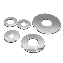 Stainless Steel Water Pipe Faucet Decorative Cover Self-Adhesive Cover Chrome Pipe Wall Covers Faucet Accessories
