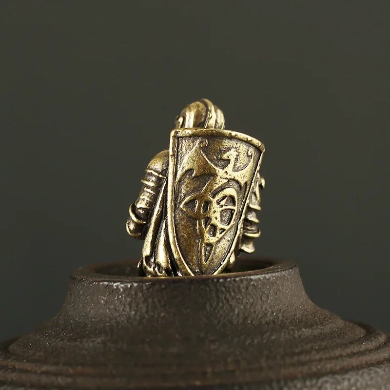 brass warrior knife beads pendants (10)