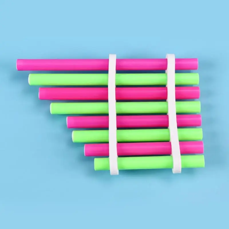 Особенно креативные Пластиковые Музыкальные игрушки Panpipe ручной работы превосходное мастерство для музыкальных инструментов школьников