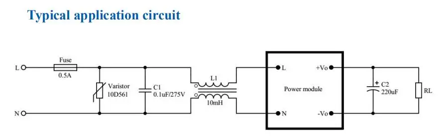 5W typical circuit