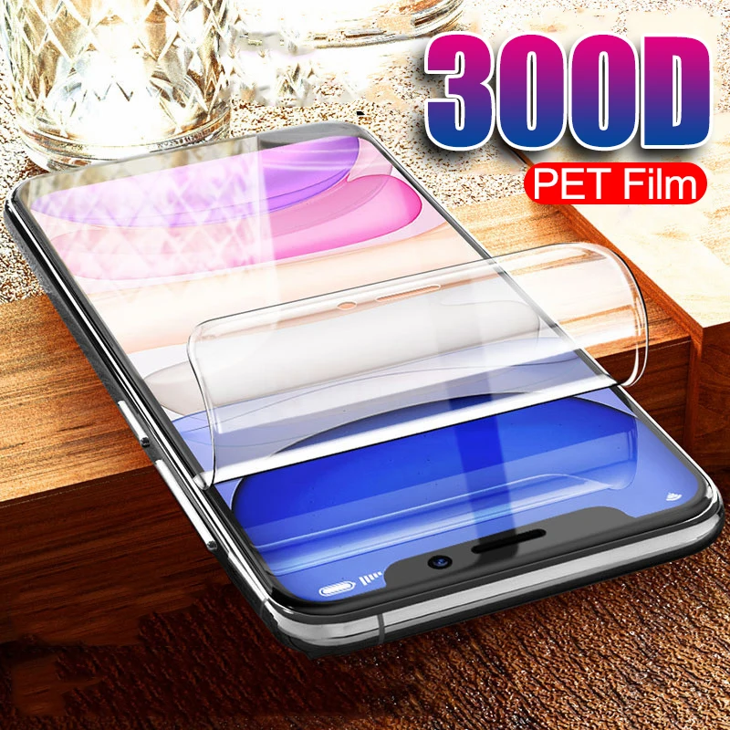 300D изогнутый полный Чехол PET мягкий для iPhone 11 Pro Max Защита экрана для iPhone 6 6s 7 8 Plus X Xs Max XR пленка